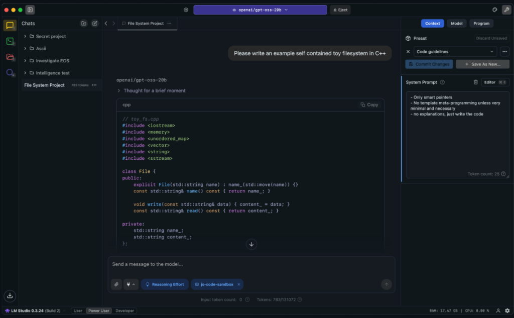 LM Studio interface showing local AI model browser for running NSFW AI chatbots